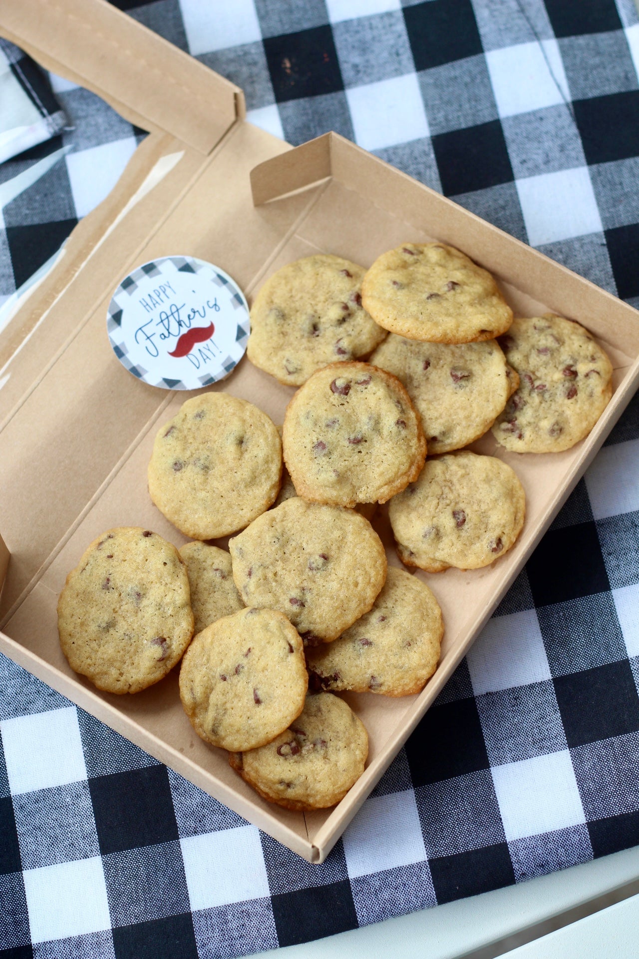 Father’s Day mini choc chip cookies- 1 dozen