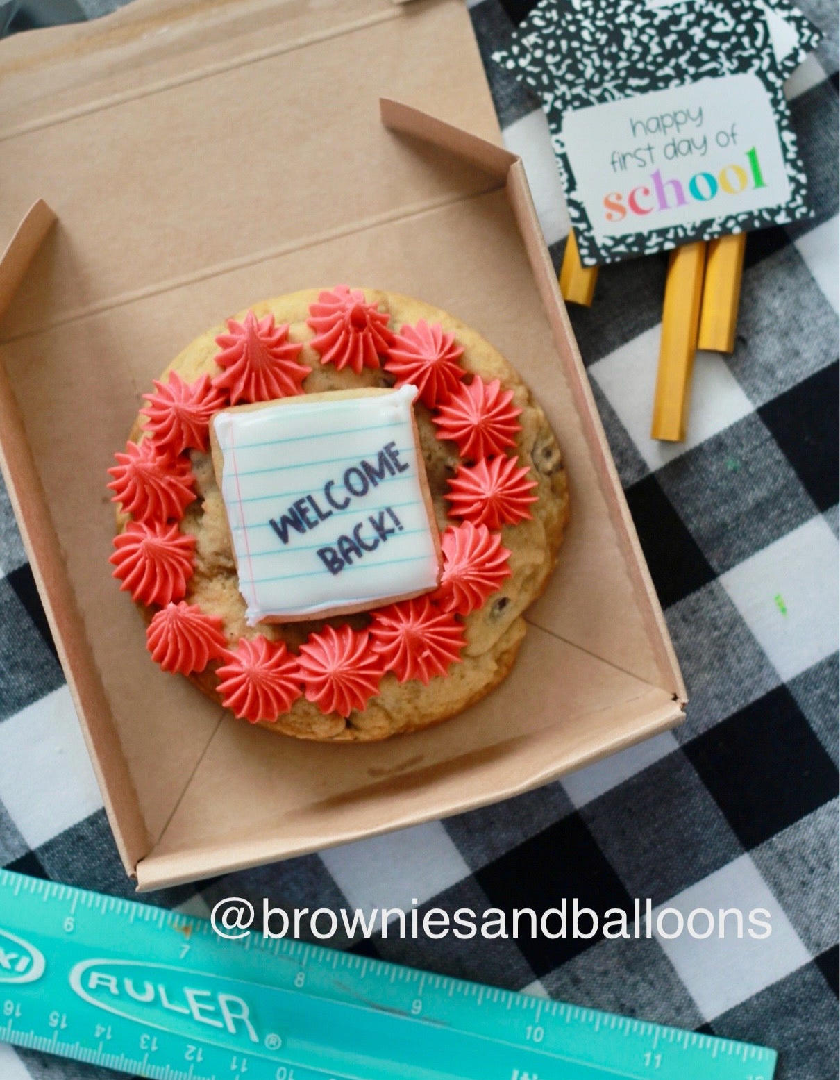 Back To School mini cookie cake
