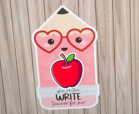 Teacher cookie card