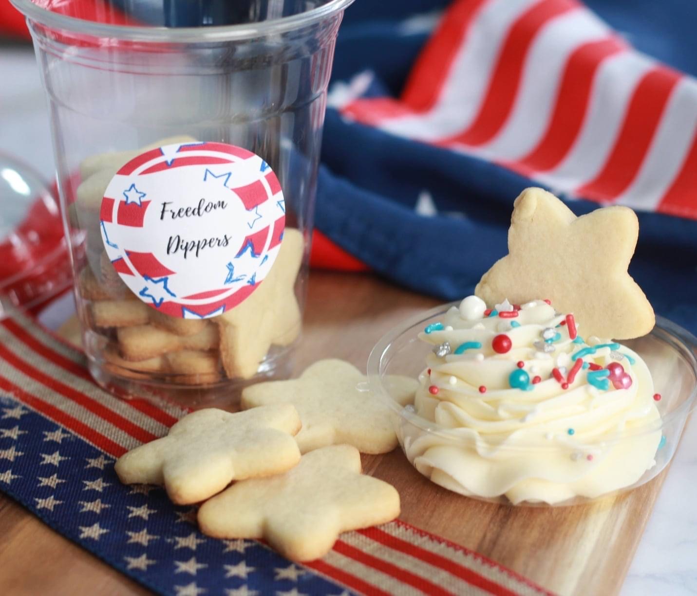 4th of July Dipper cups
