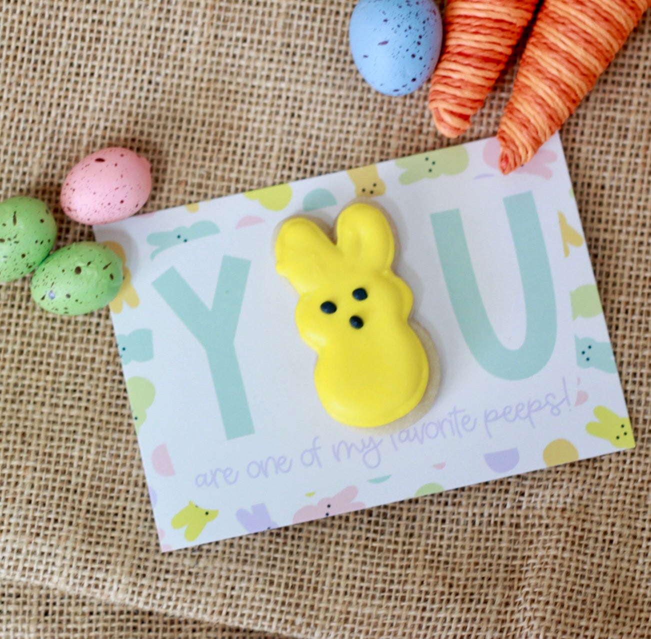 Favorite peeps cookie card