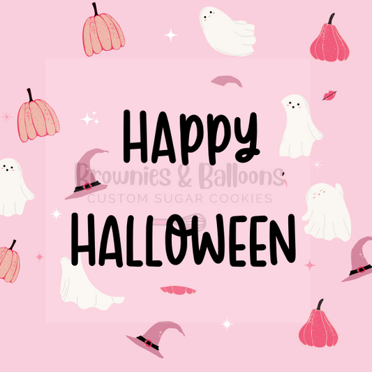 Happy Halloween- pink