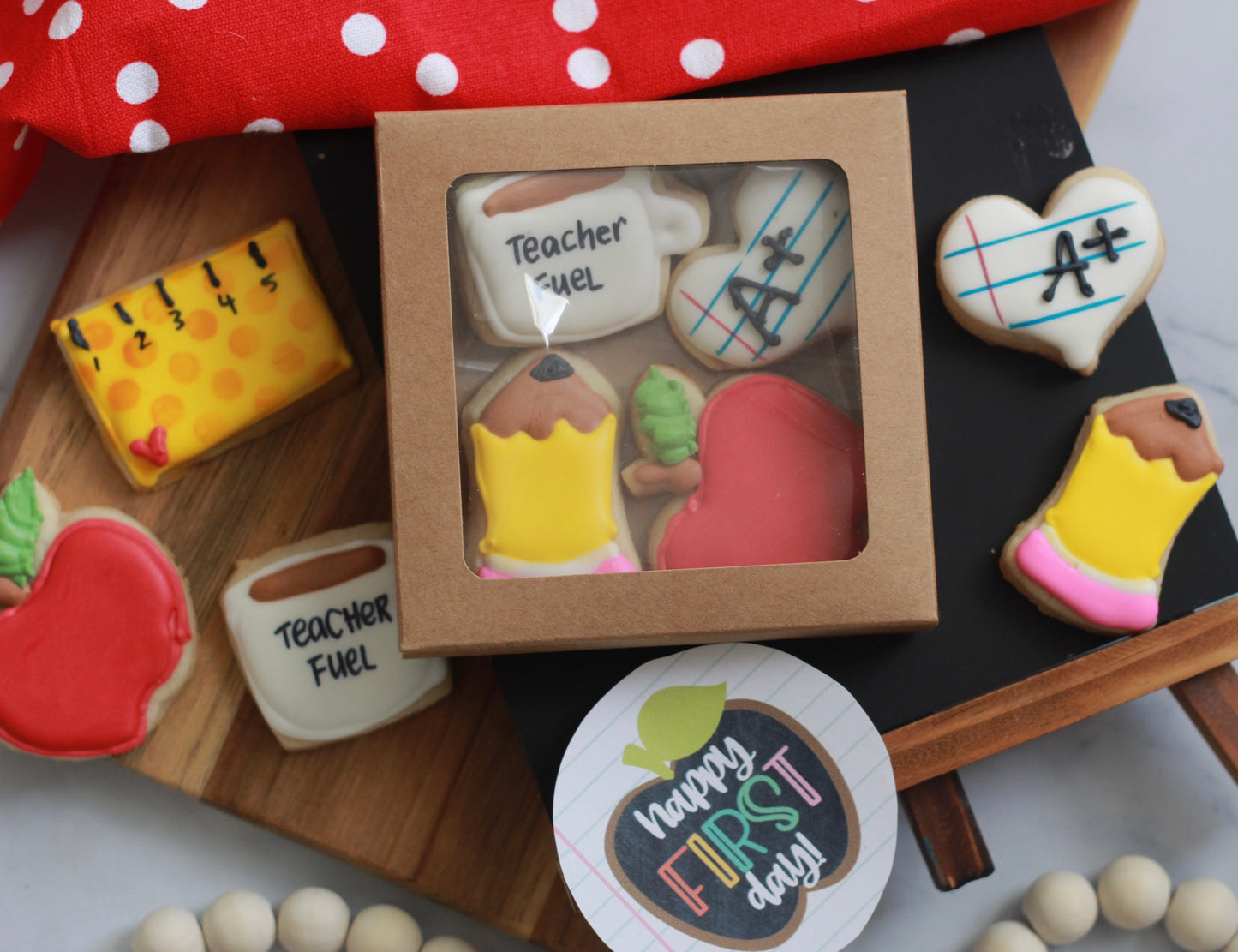 Back to school mini cookies- one dozen