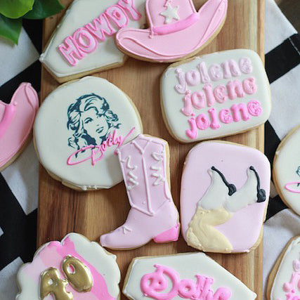 Dolly Parton Custom Cookies – Brownies and Balloons - Custom Sugar Cookies